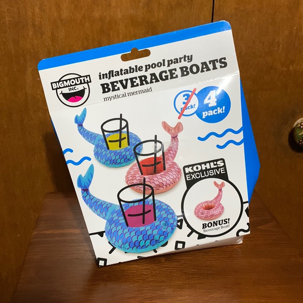 BIGMOUTH INC. - Inflatable Pool Party Beverage Boats. Mystical Mermaid 🧜‍♀️ (4)